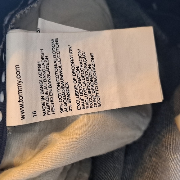 Tommy Hilfiger girls dark wash jeans size 16 - Picture 7 of 7